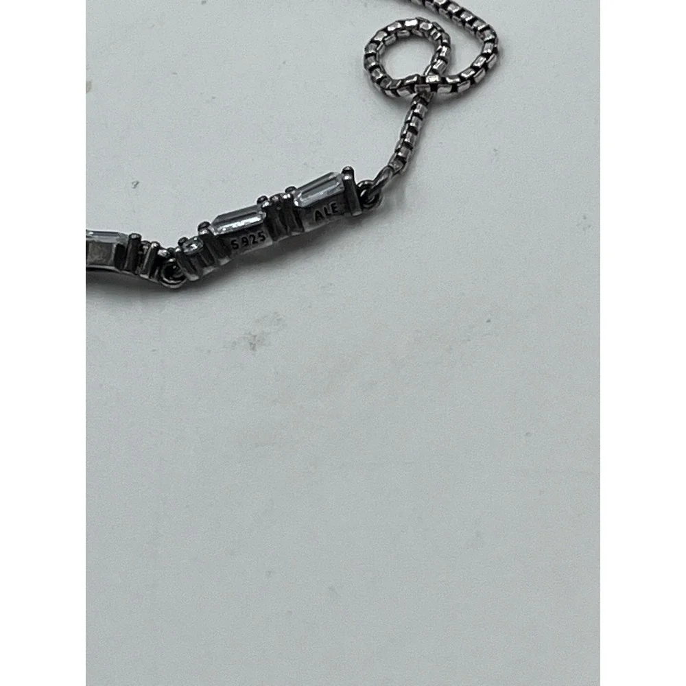 Pandora Glacial Beauty Sliding Bracelet Bolo (Item #597558CZ) Baguette Adj